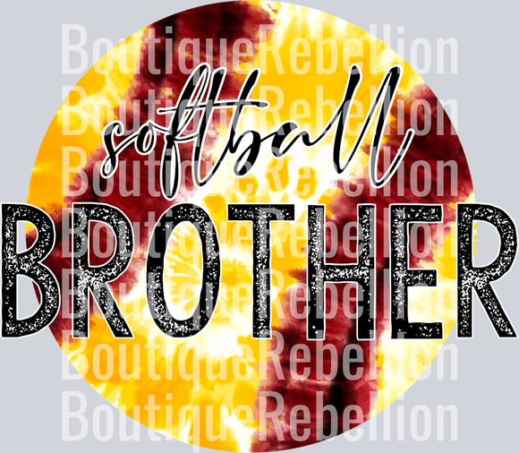 Softball Brother Single DTF Image