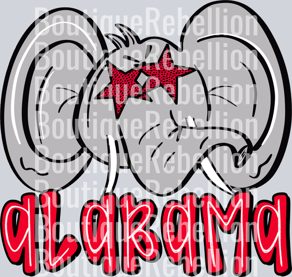 alabama  single DTF Transfer