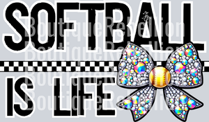 Softball is Life Single DTF Image