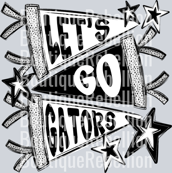 Let's Go Gators Single DTF Transfer