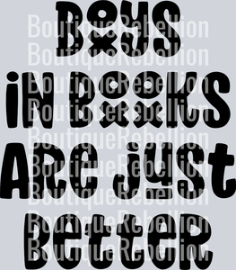 Boys In Books Single DTF Transfer