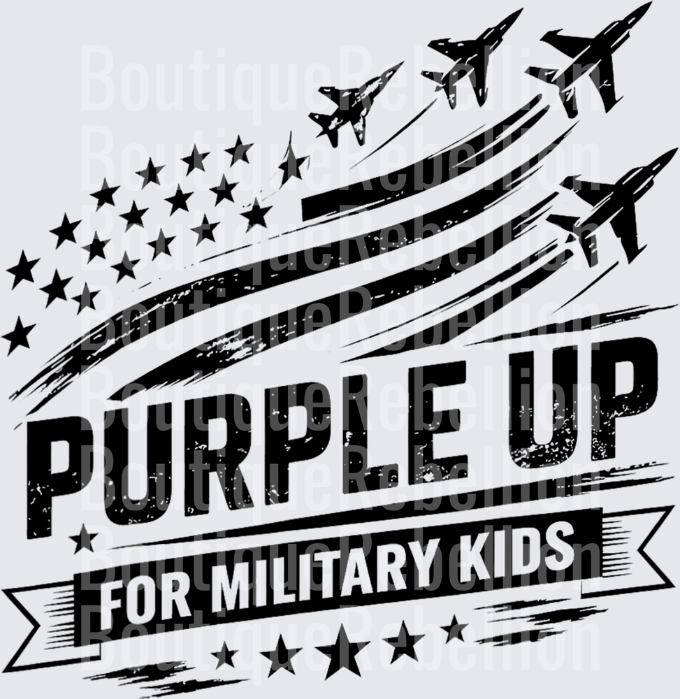Purple Up Flag & Jets Black