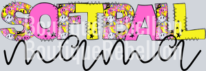 Softball Mama 15 Single DTF Image