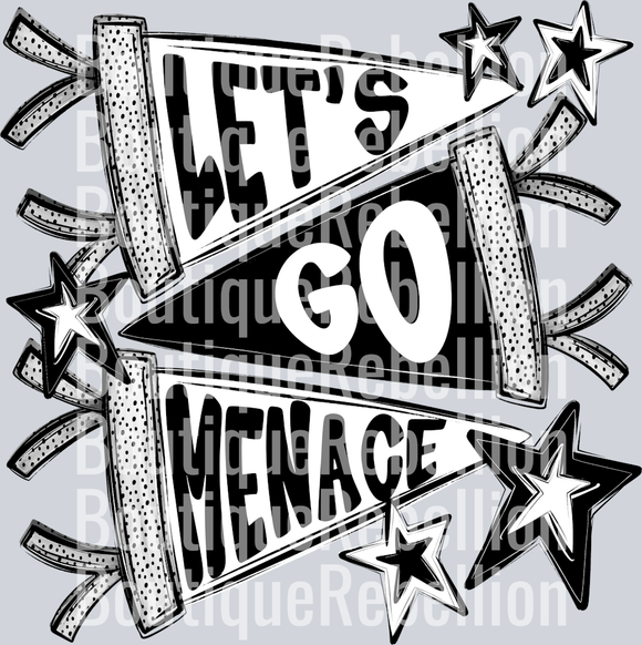 Let's Go Menace Single DTF Transfer