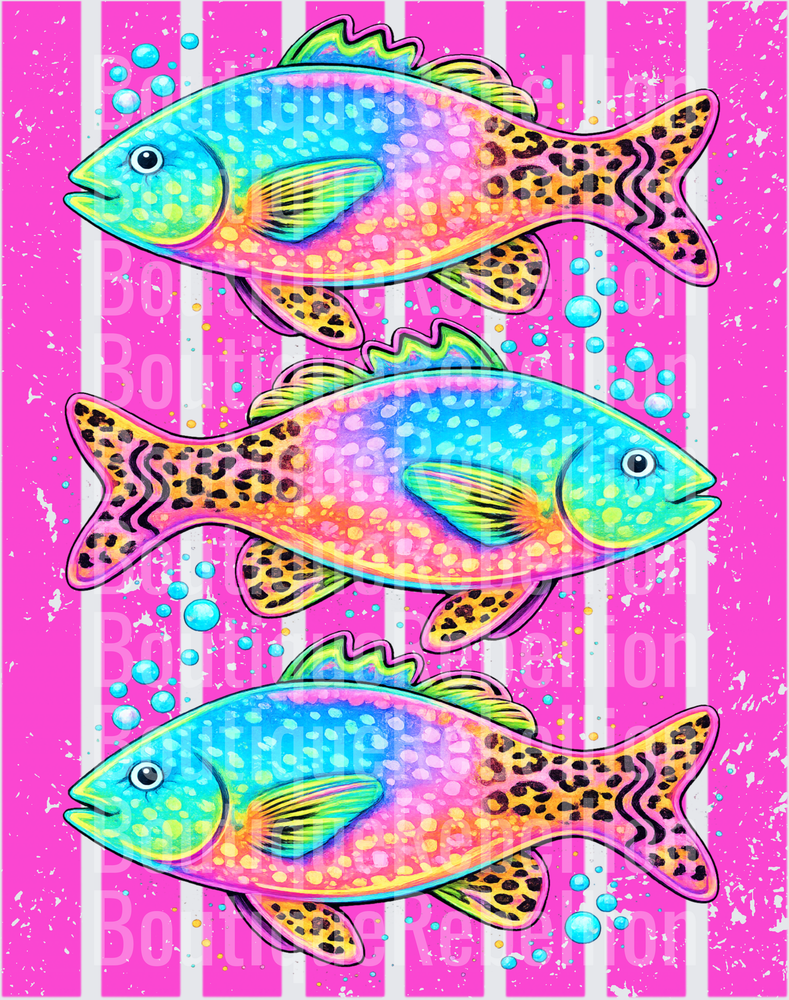 Fishy bundle Single DTF Transfer