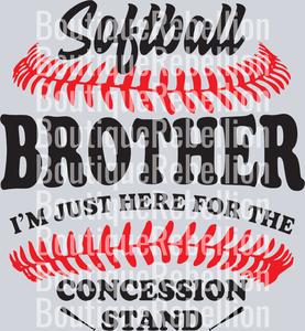 Softball Brother 2 Single DTF Image