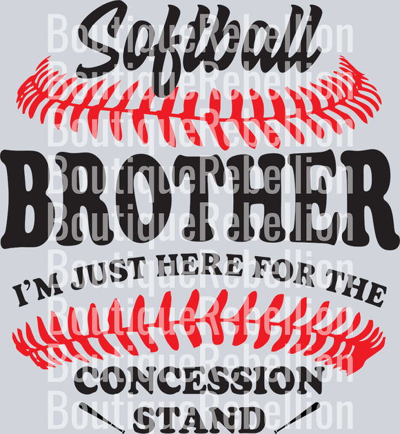 Softball Brother 2 Single DTF Image