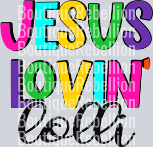 Jesus Lovin' Lolli Single DTF Transfer