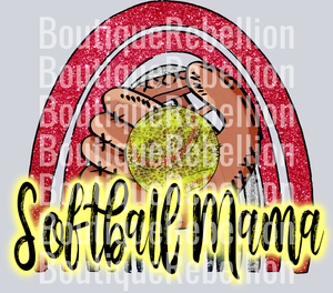 Softball Mama 8 Single DTF Image