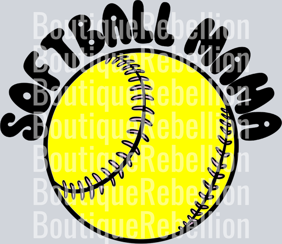Softball Mama Pocket 2 Single DTF Image