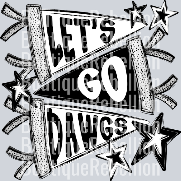 Let's Go Dawgs Single DTF Transfer