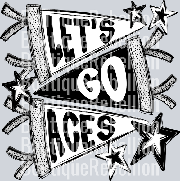 Let's Go Aces Single DTF Transfer