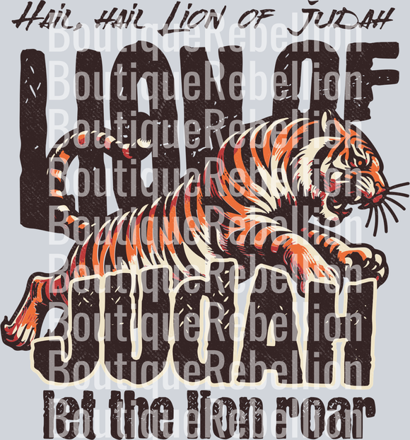 Lion of Judah single DTF Transfer