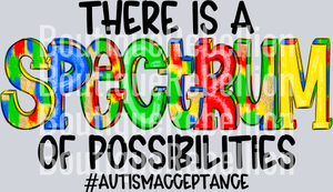 Spectrum of Possibilities Hashtag Single DTF Transfer