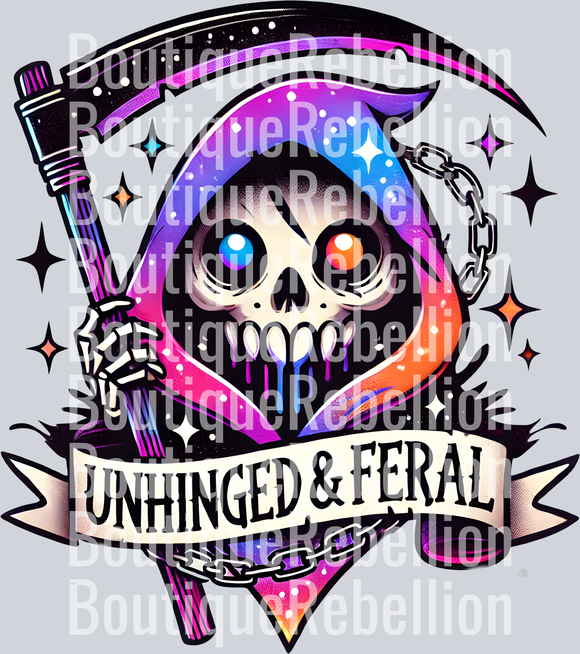 Reaper Unhinged & Feral Single DTF Transfer