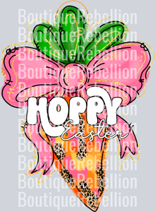 hoppy Easter carrot single DTF Transfer
