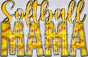 Softball Mama 11 Single DTF Image