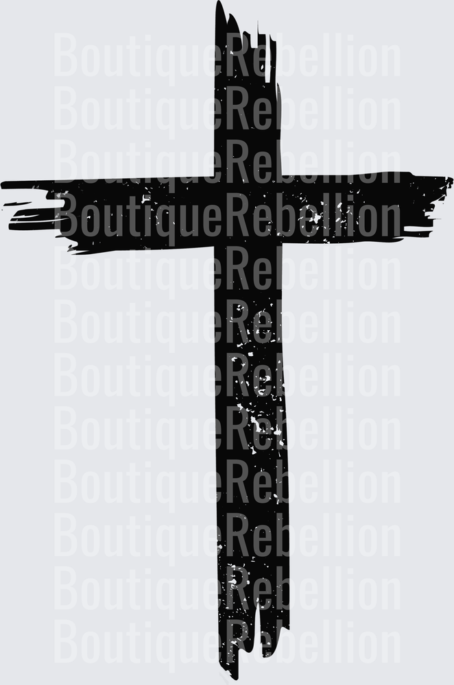 Jesus is our King cross pocket Single DTF Transfer