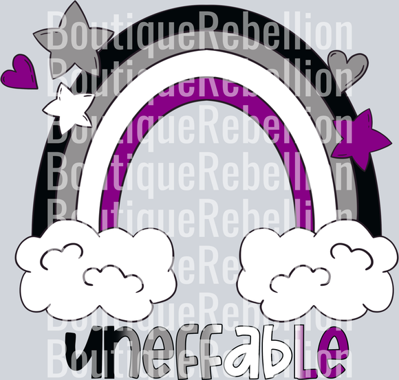 Asexual UnEffable Single DTF Transfer