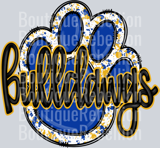 BulldawgsBlueGoldPaw