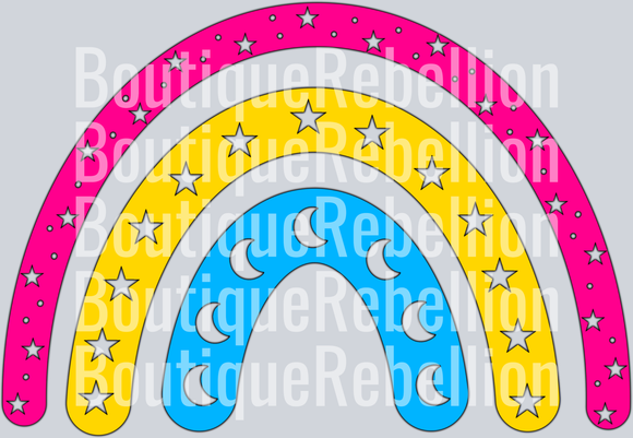 Pansexual Rainbow Single DTF Transfer