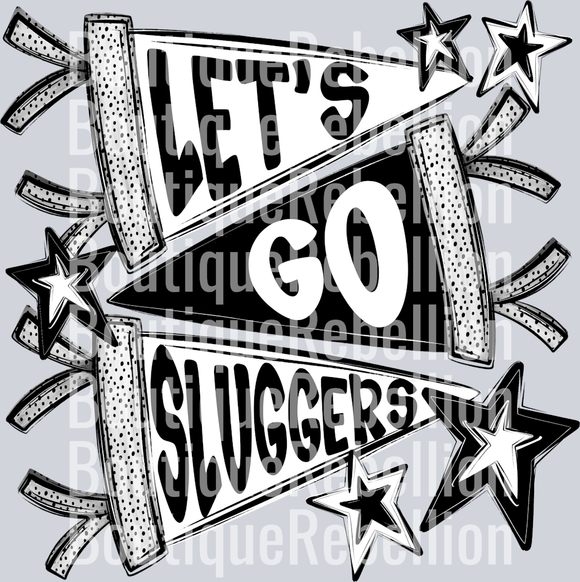 Let's Go Sluggers Single DTF Transfer