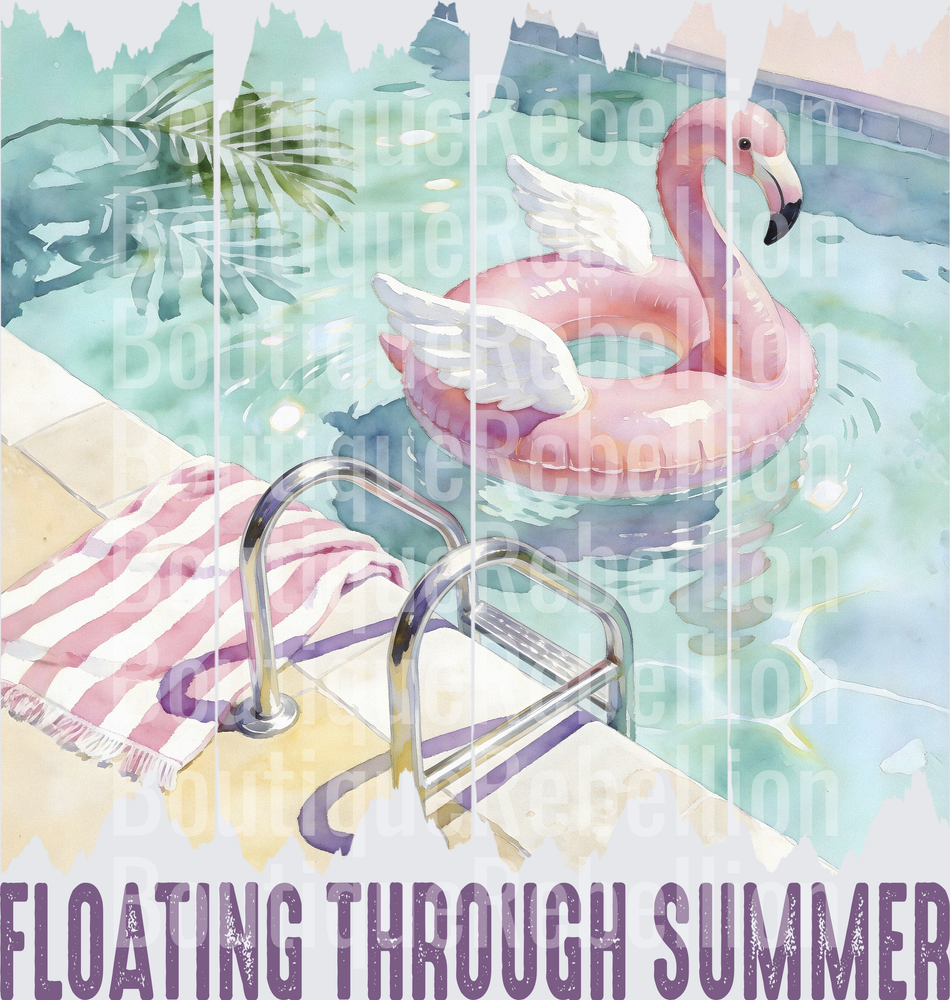 Floating through summer Single DTF Transfer