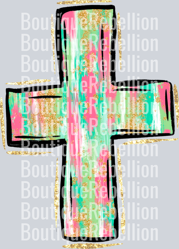 Spring Cross Single DTF Transfer