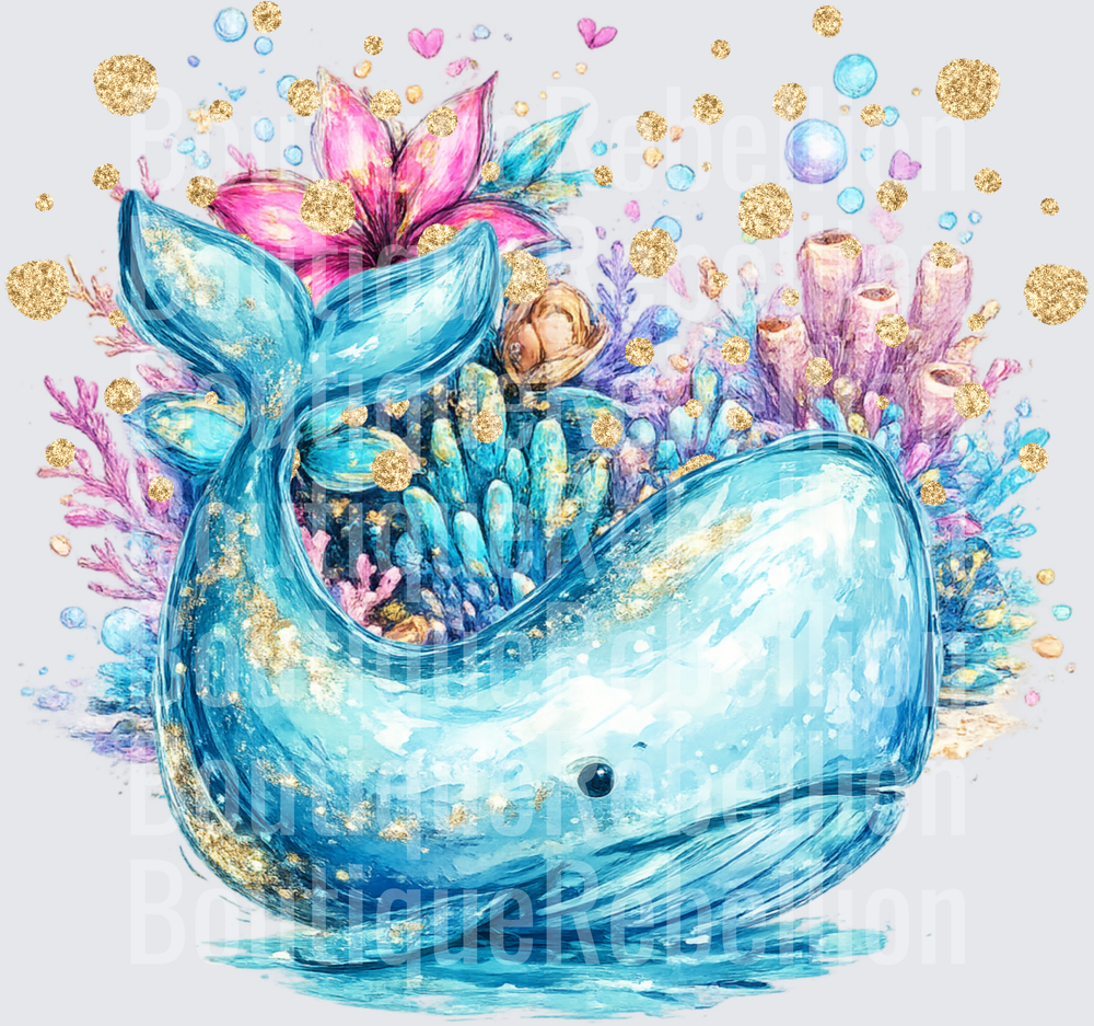 Jonah the whale Single DTF Transfer