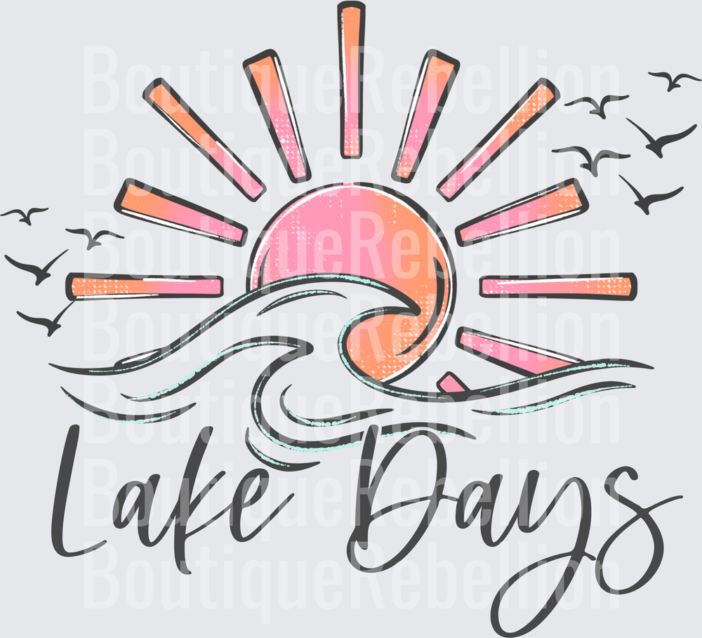 Lake Days Single DTF Transfer
