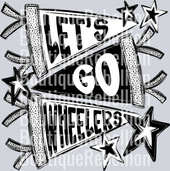 Let's Go Wheelers Single DTF Transfer