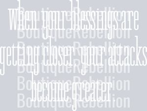 Stay Focused on God White Text Single DTF Transfer