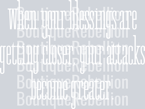 Stay Focused on God White Text Single DTF Transfer