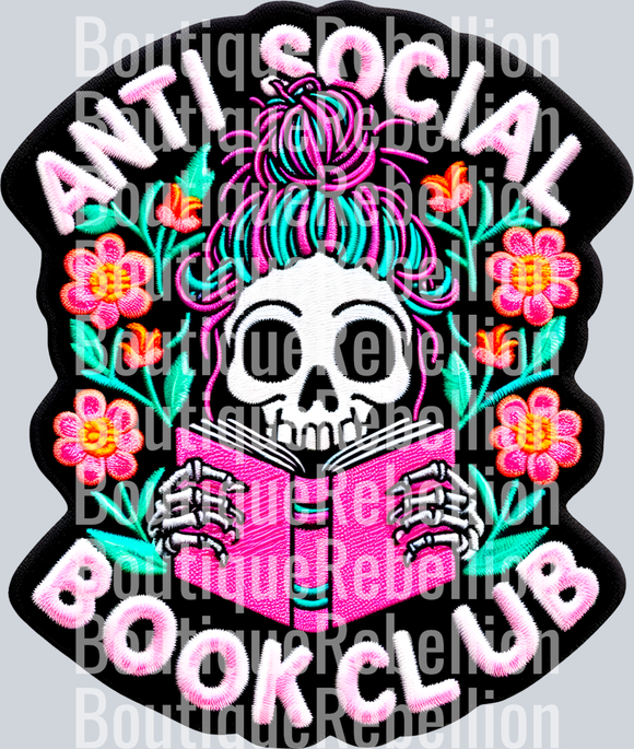 Anti Social Book Club Single DTF Transfer