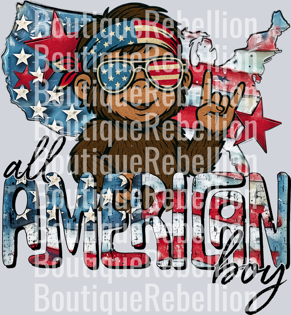 All American Boy Single DTF Transfer