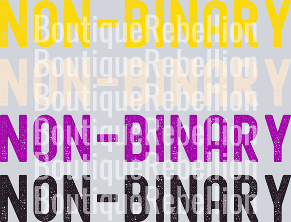 Non Binary Single DTF Transfer