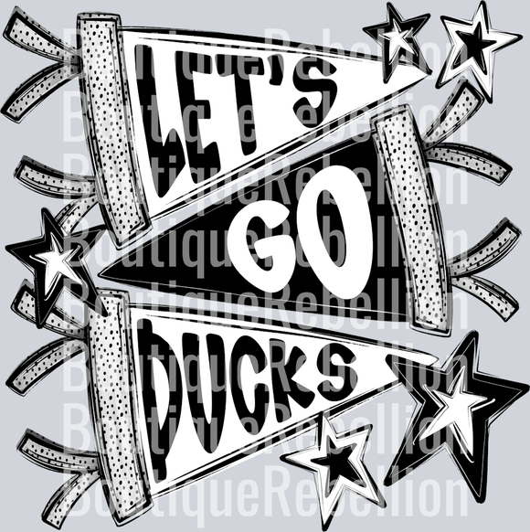 Let's Go Ducks Single DTF Transfer