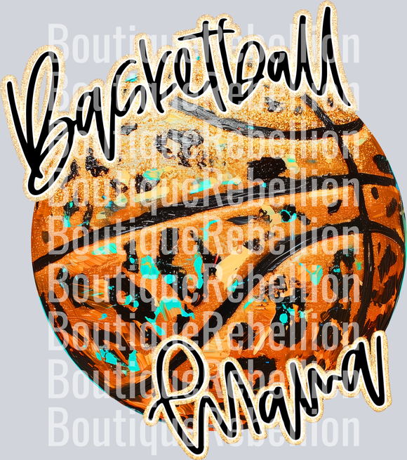 Basketball mama Single DTF Transfer