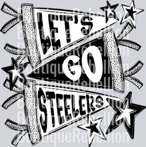 Let's Go Steelers Single DTF Transfer
