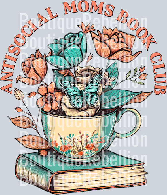 Antisocial Moms Book Club 1 Single DTF Transfer