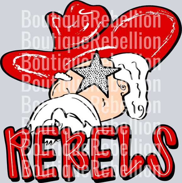 rebels single DTF Transfer