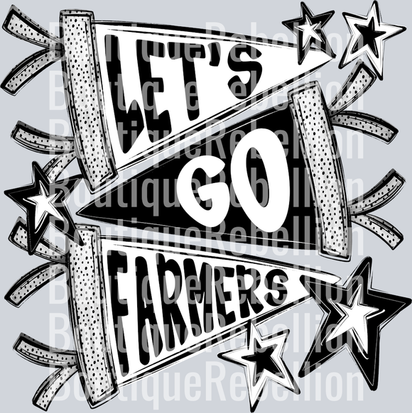 Let's Go Farmers Single DTF Transfer