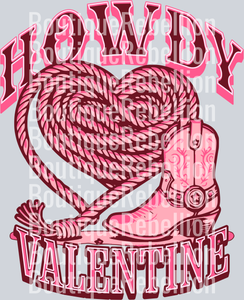 howdy valentine single DTF Transfer