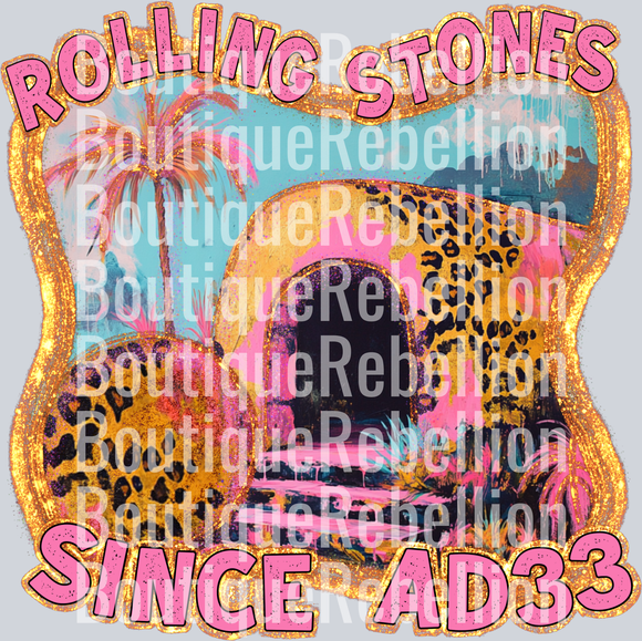 rolling stones Single DTF Transfer