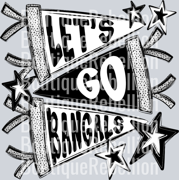 Let's Go Bangals Single DTF Transfer