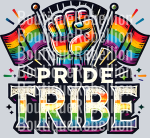 Pride Tribe Black Background Single DTF Transfer