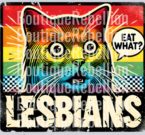 Rainbow Lesbians Eat What Single DTF Transfer
