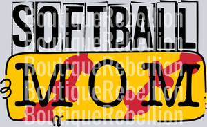 Softball Mom 6 Single DTF Image