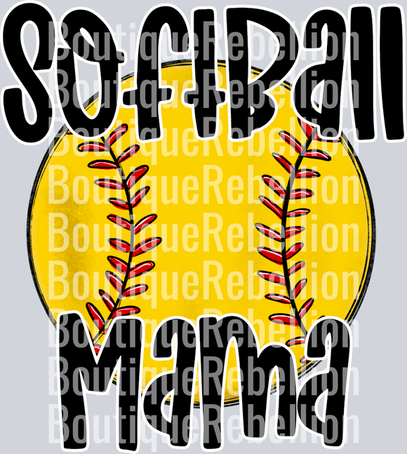 Softball Mama 5 Single DTF Image