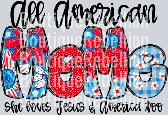 All American Meme Single DTF Transfer